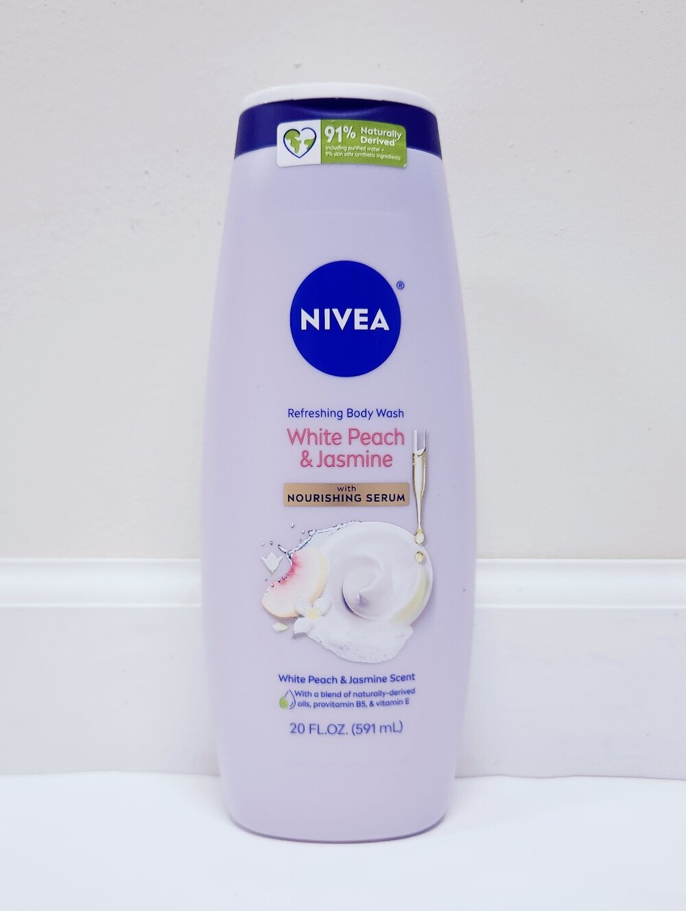 🔮3/$15 Nivea Refreshing Body Wash with Nourishing Serum White Peach & Jasmine
